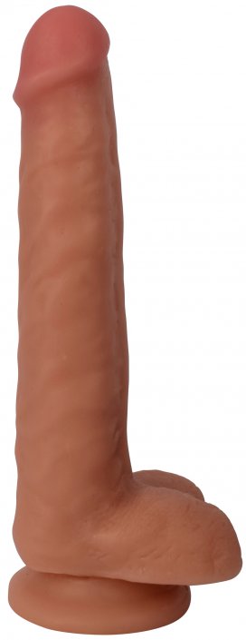 8 Inch Slim Dildo with Balls