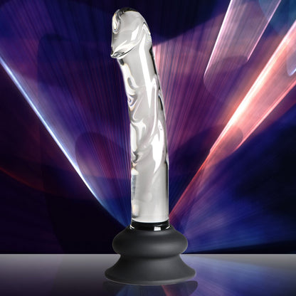 Glass Dildo with Silicone Base