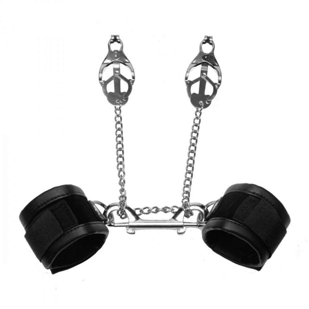 Cuff to Clamps Bondage Kit