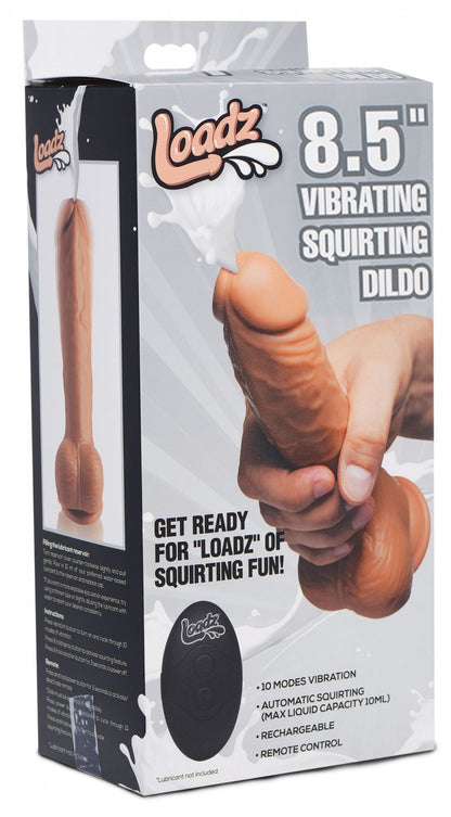 8.5 Inch Vibrating Squirting Dildo with Remote Control