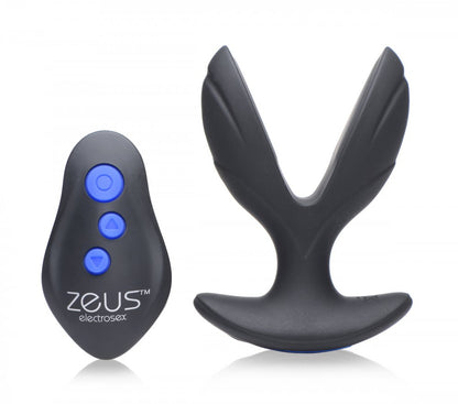 Electro-Spread Vibrating and E-Stim Silicone Butt Plug