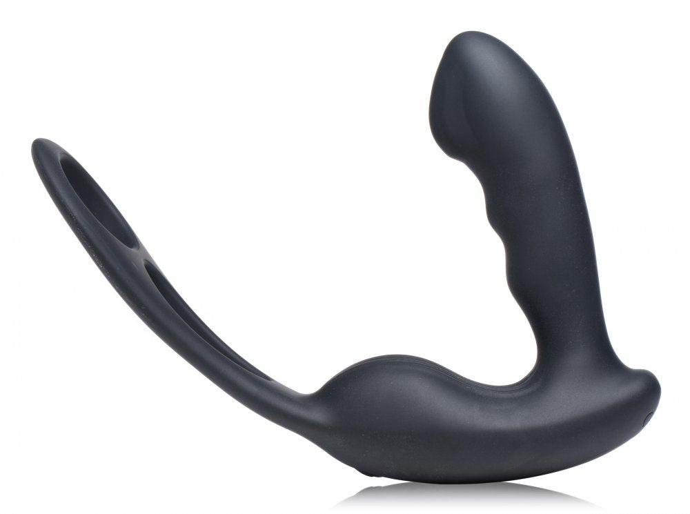 Milking and Vibrating Prostate Stimulator with Cock and Ball Harness