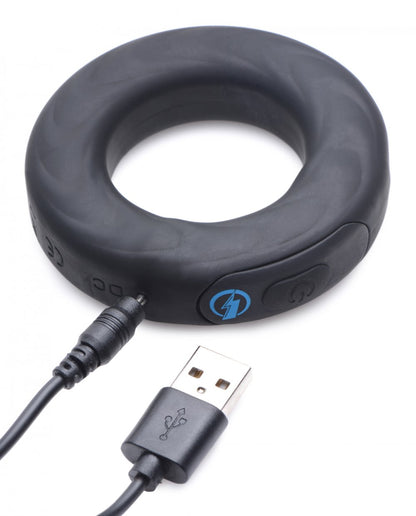 E-Stim Pro Silicone Vibrating Cock Ring