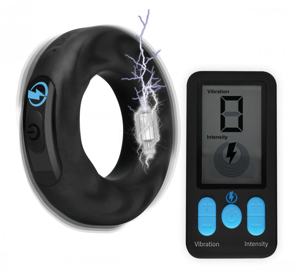 E-Stim Pro Silicone Vibrating Cock Ring