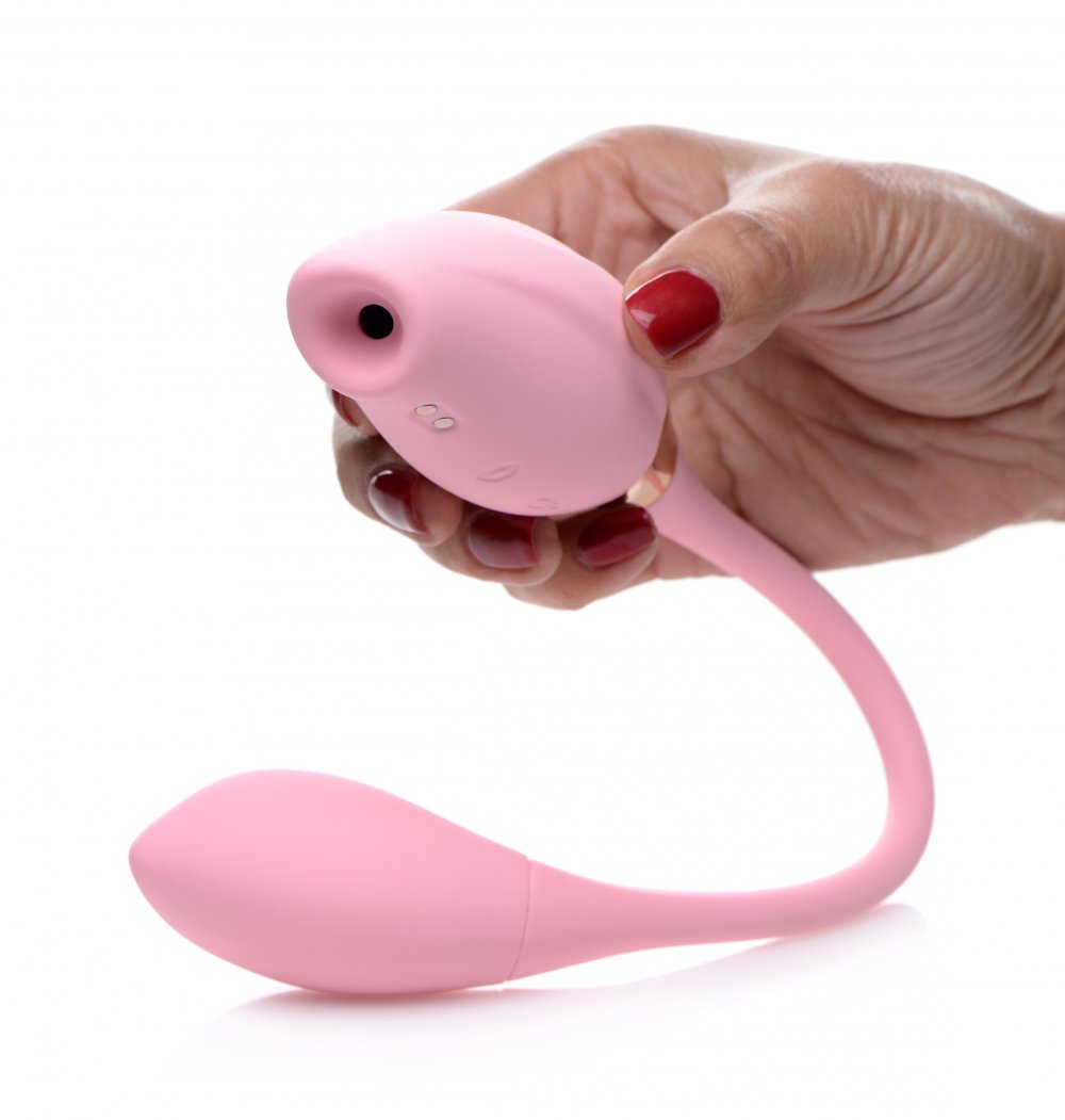 Shegasm Tandem Plus Silicone Suction Clitoral Stimulator and Egg