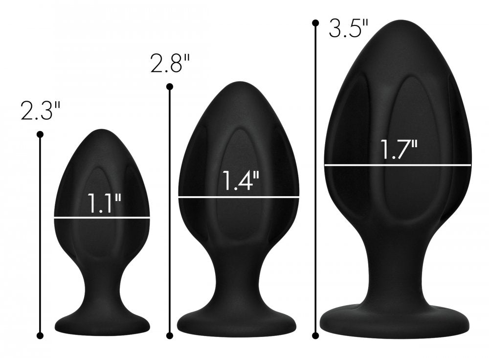 Triple Silicone Anal Trainer Set