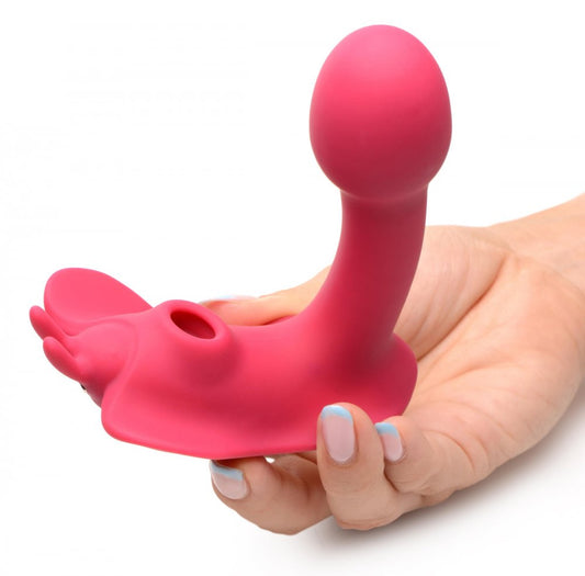 Butterfly Tease Clitoral Suction Silicone Stimulator