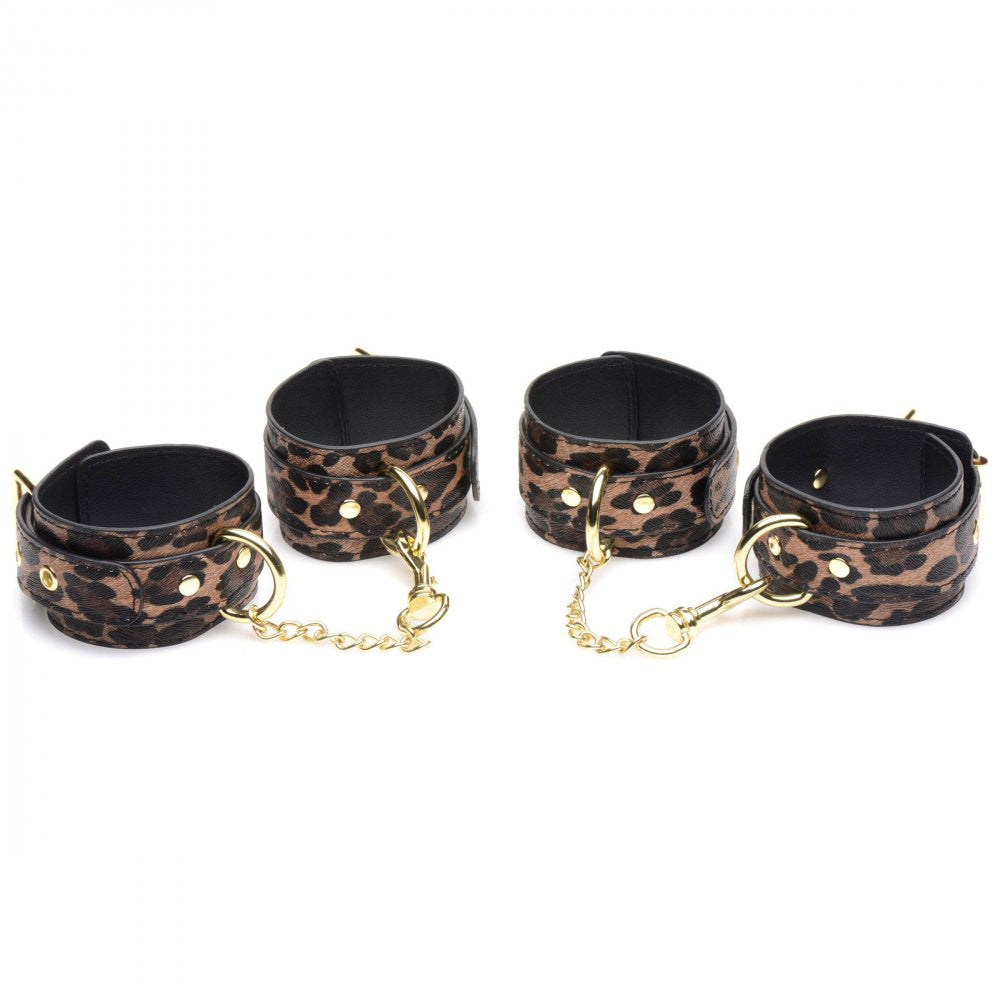 7-Piece Jaguar Print Bondage Set