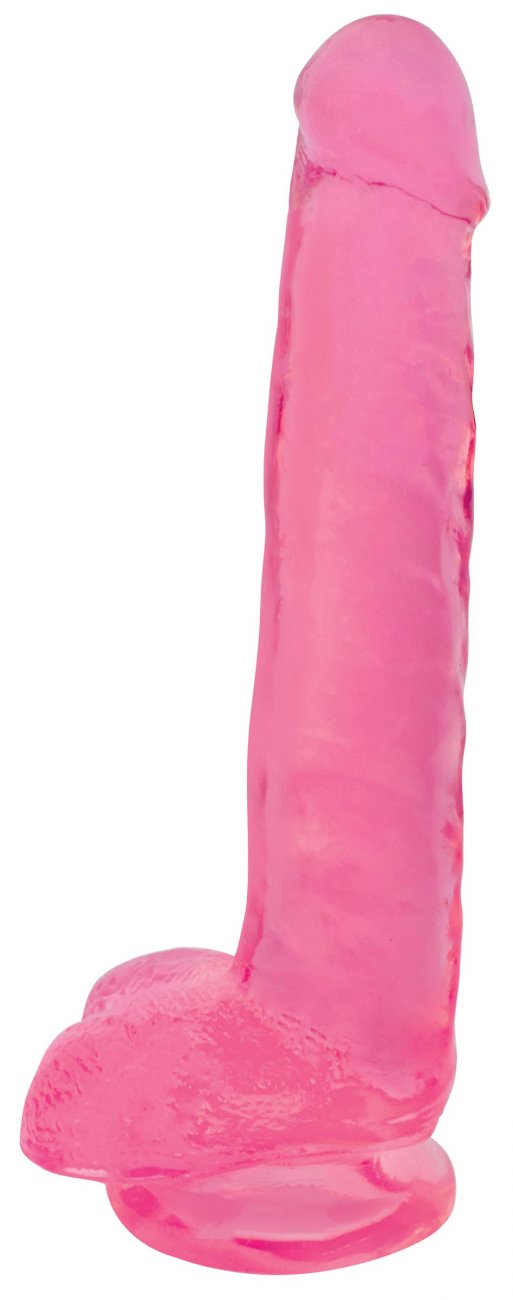 8 Inch Slim Dildo with Balls