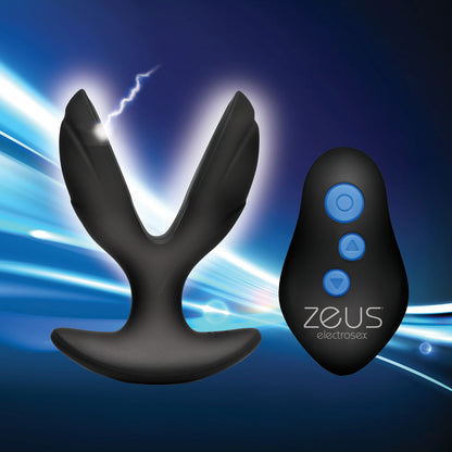 Electro-Spread Vibrating and E-Stim Silicone Butt Plug