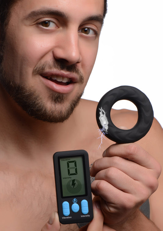 E-Stim Pro Silicone Vibrating Cock Ring