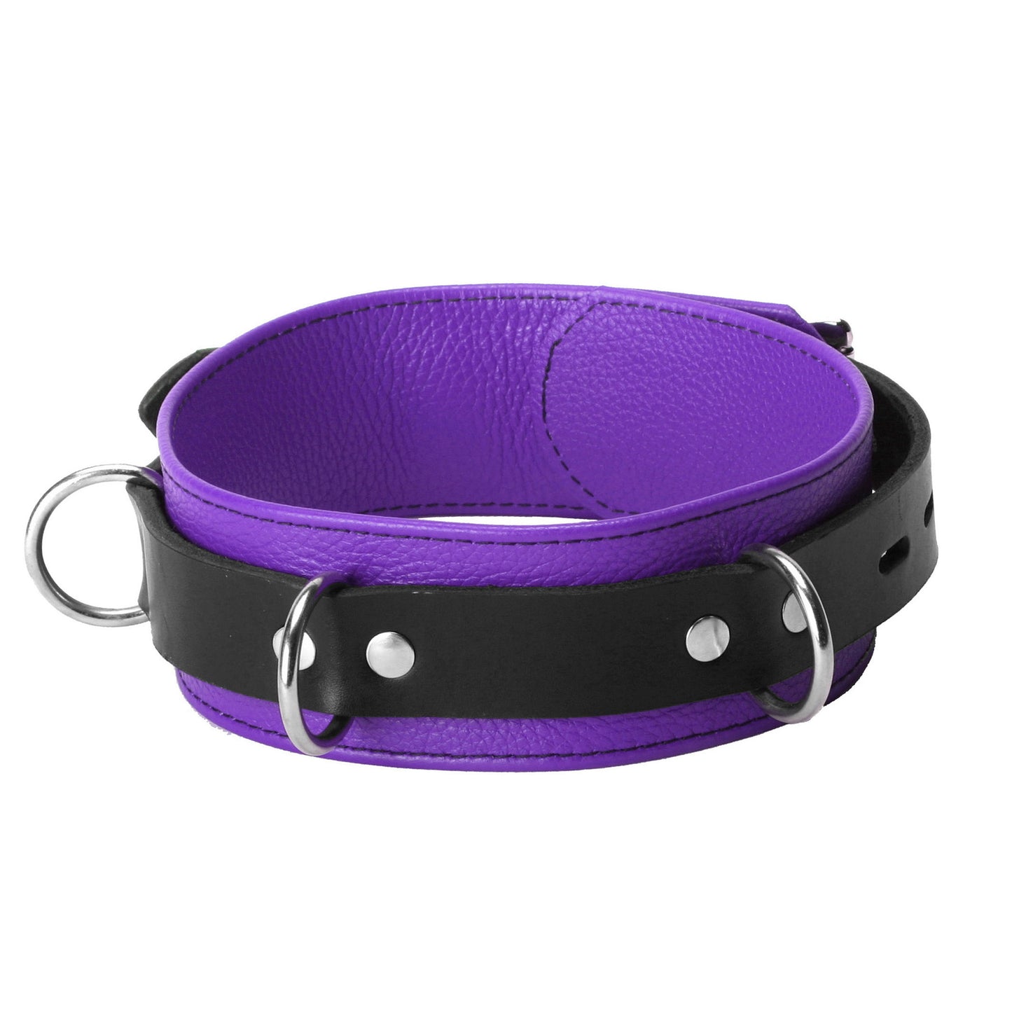 Deluxe Leather Locking Collar